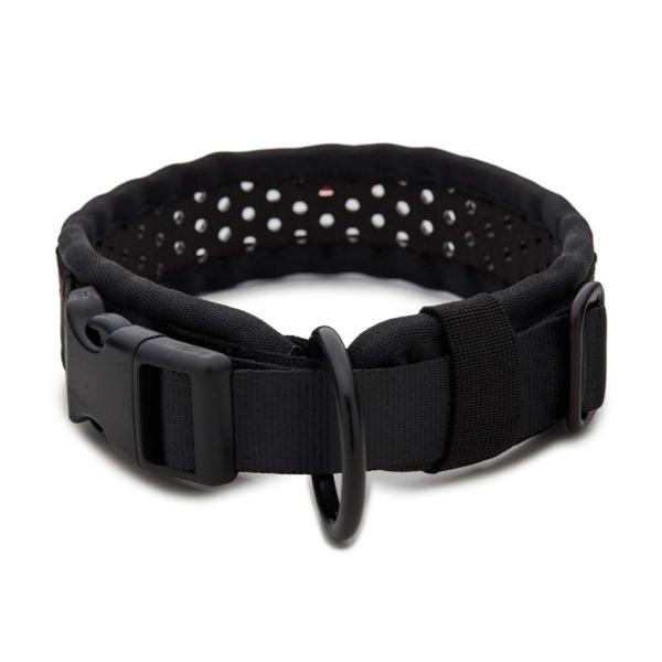 SOFTY Halsband | Länge: 40-46cm | Breite: 3,8cm | Farbe: schwarz/schwarz